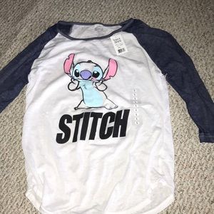 Stitch baseball tee